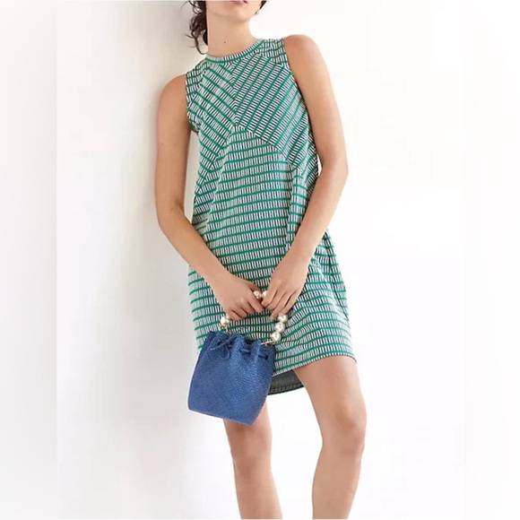 Anthropologie Maeve Seamed Jacquard Mini Dress - Picture 2 of 13